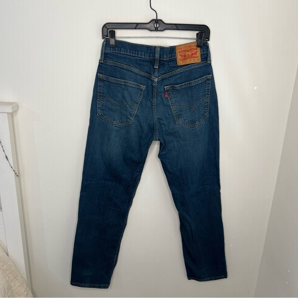 Levi's 541 Denim Dark Wash Straight Fit Jeans Size W30x L30 - Picture 4 of 15